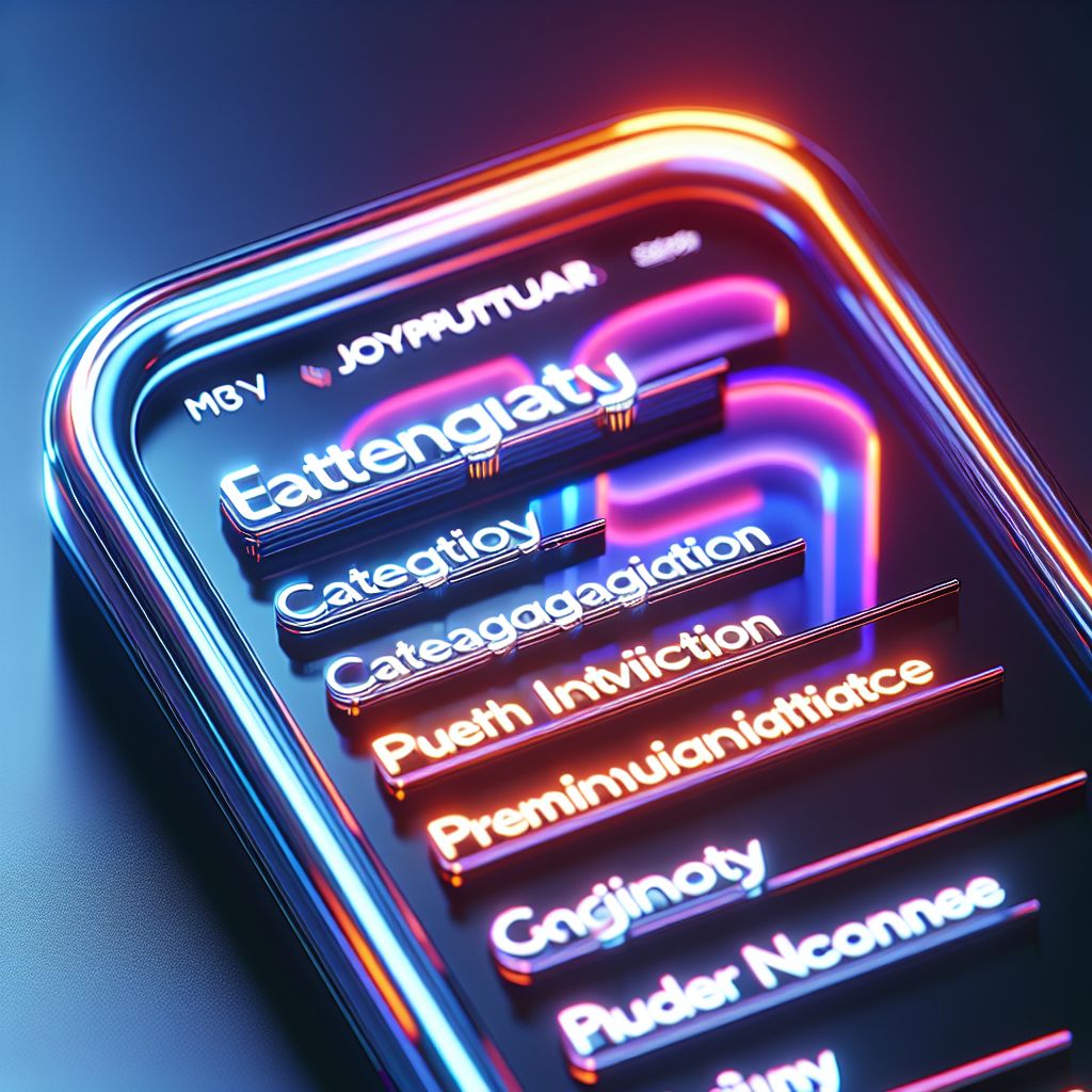 JOYPUTAR mobile interface showing clean navigation and responsive gaming categories