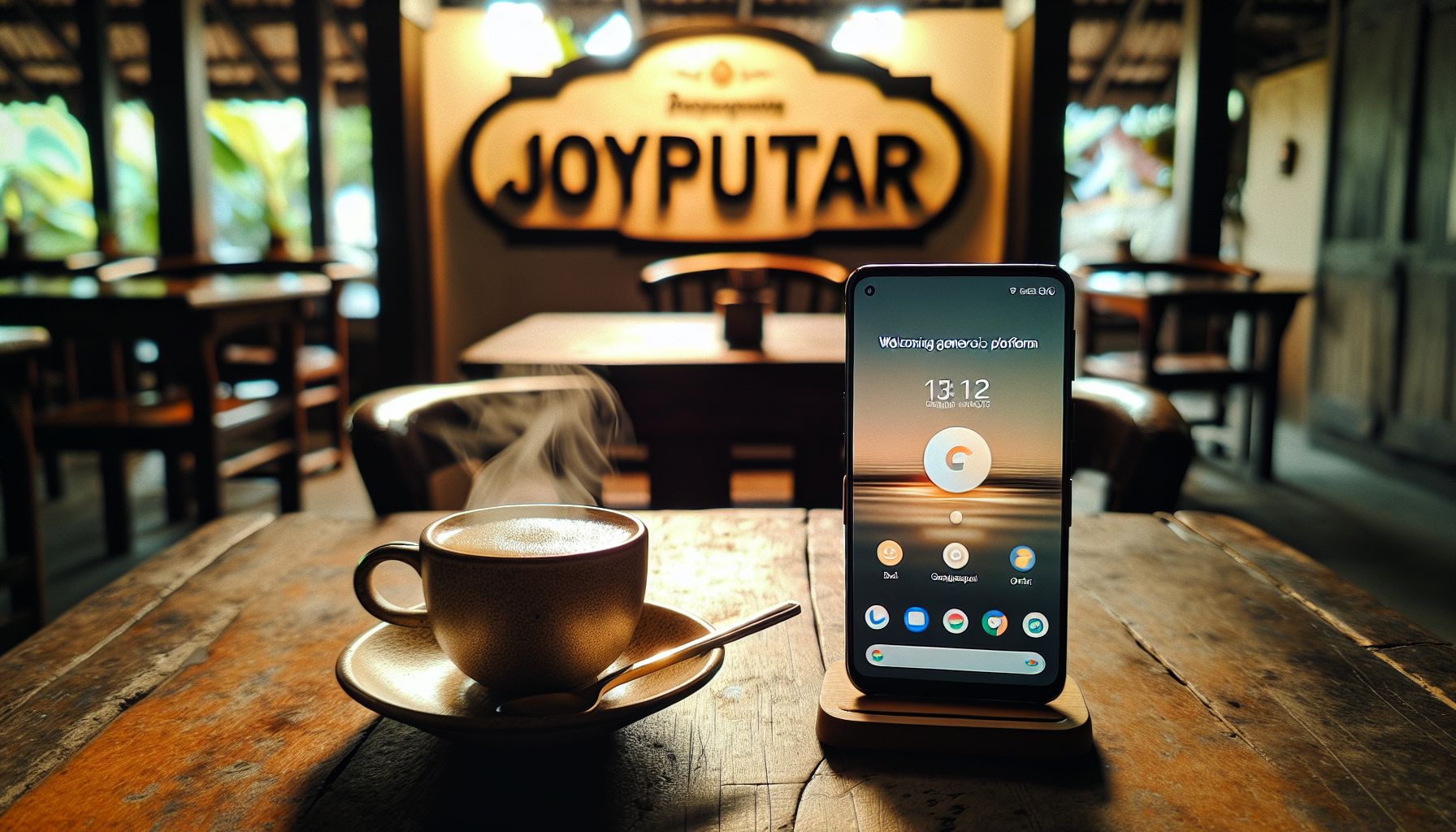 JOYPUTAR official portal displayed on smartphone with secure and organized user layout