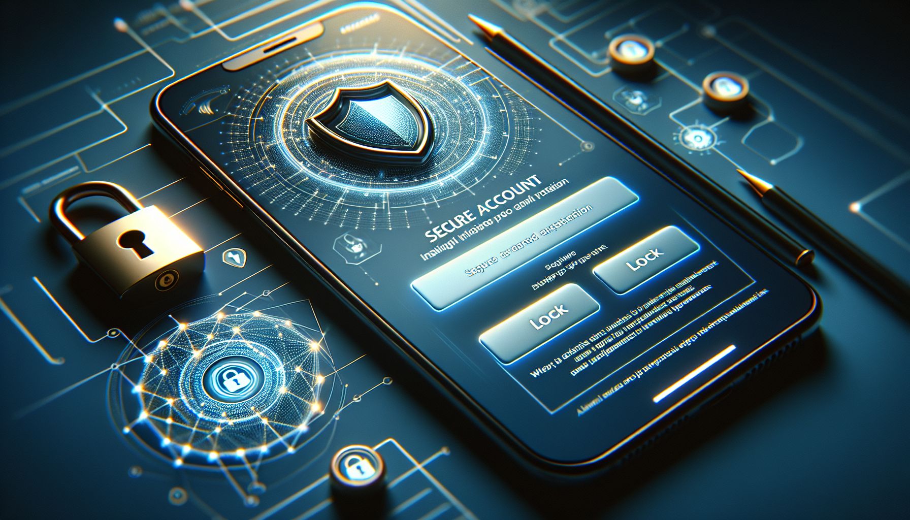 JOYPUTAR security update screen showing protected login environment on smartphone
